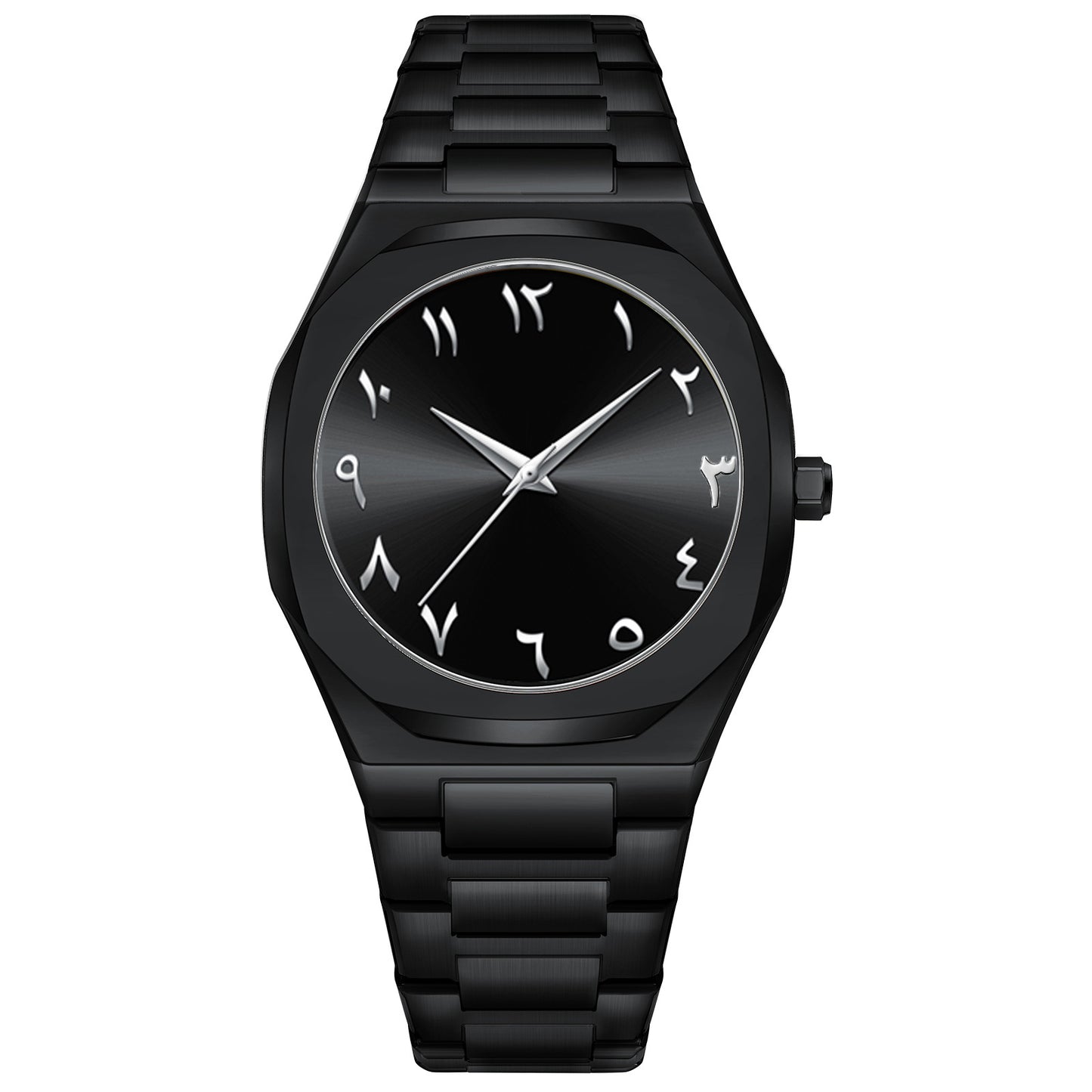 Premium Black Arabic Aura Watch
