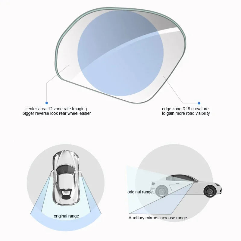 2pcs Car Rearview Mirrors